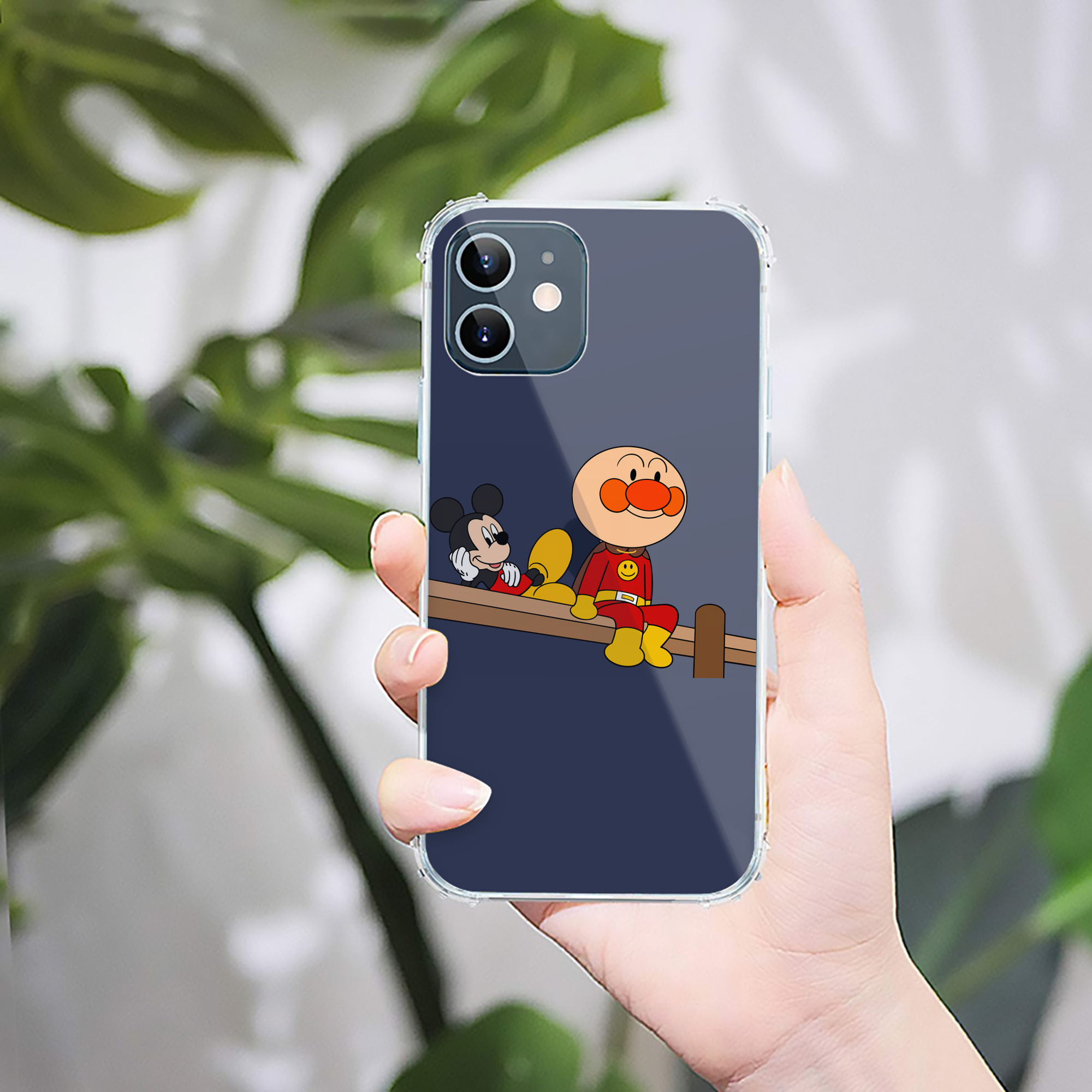 （画像用） アンパンマン Anpanman 【iPhone 12シリーズ対応】透明スマホケース（クリアソフトケース）